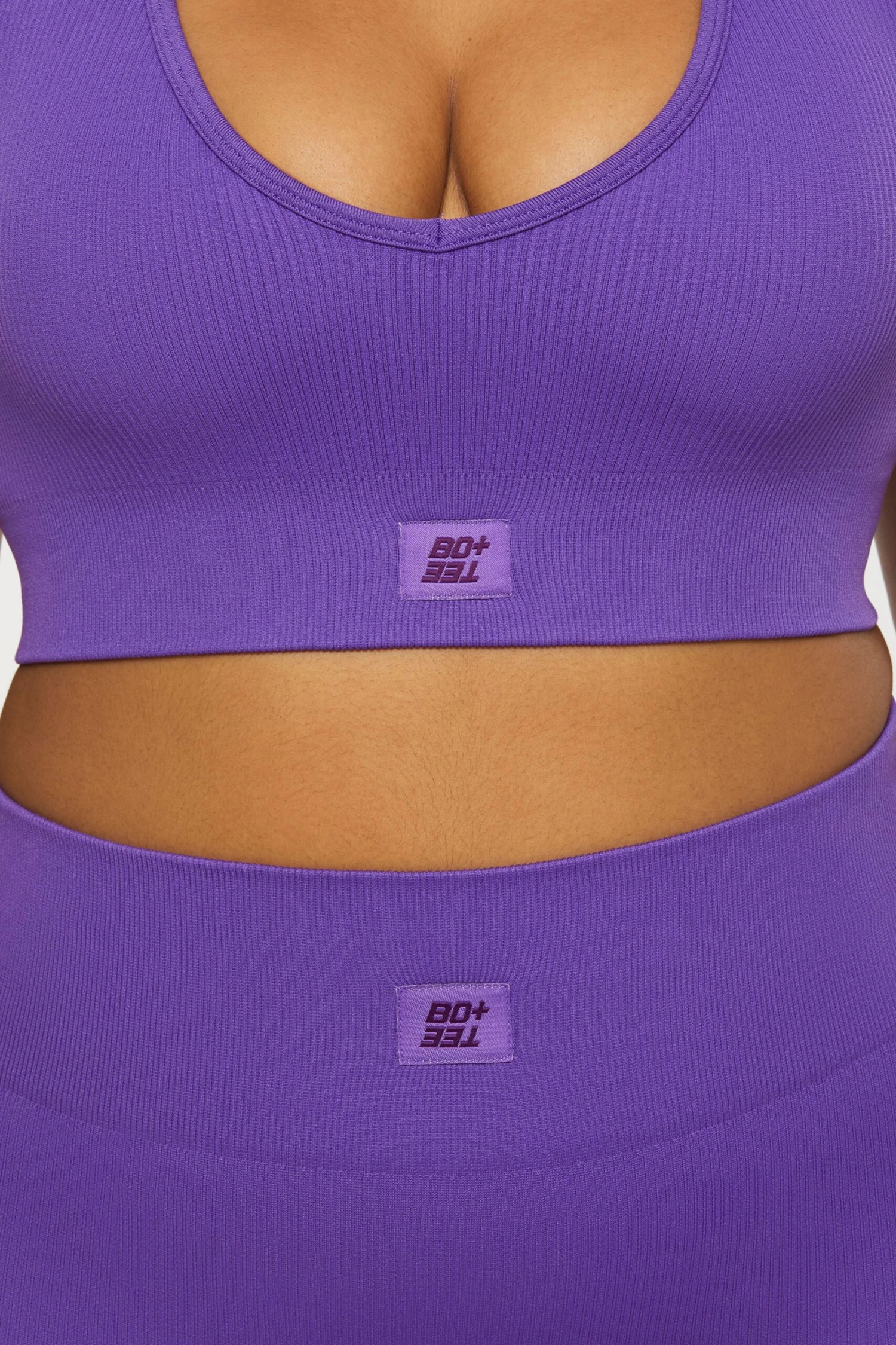 V Neck Sports Bra In Purple 14 V Neck Sports Bra In Purple - Image 12