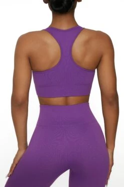 V Neck Sports Bra In Purple 17 V Neck Sports Bra In Purple -Sculpt Sets Body BT0135 5 Be The Best Purple V Neck Sports Bra 1