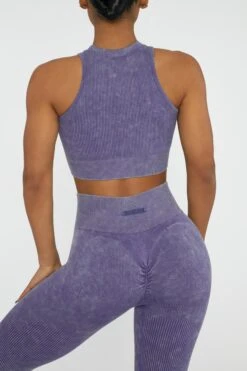 Keyhole Zip Crop Top In Violet 10 Keyhole Zip Crop Top In Violet -Sculpt Sets Body BT0413 2 Relay Violet Keyhole Zip Sport Crop Top