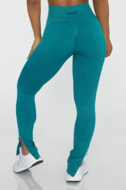 Side Zip Flare Leggings In Teal 11 Side Zip Flare Leggings In Teal -Sculpt Sets Body BT0420 3 Burner Teal Flare Full Length Sports Leggings