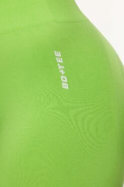 Seamless High Waist Mini Shorts In Green -Sculpt Sets Body BT0464 3 Green Biker Shorts