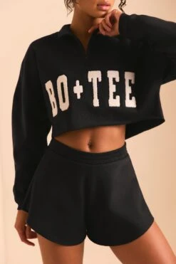 Sweat Shorts In Black 12 Sweat Shorts In Black -Sculpt Sets Body BT0492 BT0496 5 Relax Black Shorts oversized jumper