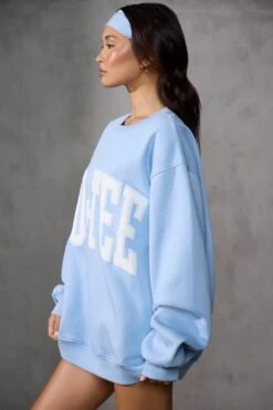 Oversized Sweatshirt In Sky Blue 11 Oversized Sweatshirt In Sky Blue -Sculpt Sets Body BT0515 4 Light Blue Oversized Sweater