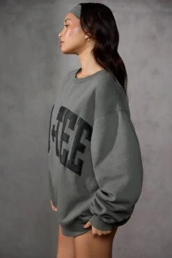 Oversized Sweatshirt In Charcoal -Sculpt Sets Body BT0515 5 Dark Grey Oversized Jumper cd887229 ae9d 4195 9ce7 fc3530cf3407