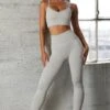 Seamless Full Length Leggings In Grey 1 Seamless Full Length Leggings In Grey -Sculpt Sets Body BT0572 4 Vitality Grey Sports Leggings 50f1748a d342 412d 8199 379cbedc8322