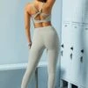 Full Length Leggings In Grey 2 Full Length Leggings In Grey -Sculpt Sets Body BT0585 4 Driven Grey Leggings