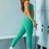 Full Length Leggings In Green
