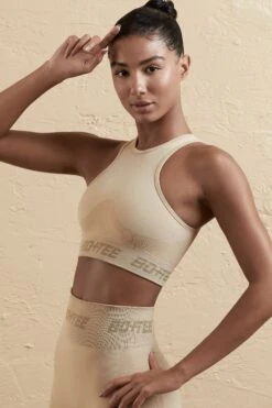 Seamless Racerback Crop Top In Beige 11 Seamless Racerback Crop Top In Beige -Sculpt Sets Body BT0598 BT0608 10 Brown Biker Shorts Sports Crop Top 2a6e9045 a810 40f0 8ba7 8442f6b86d1b