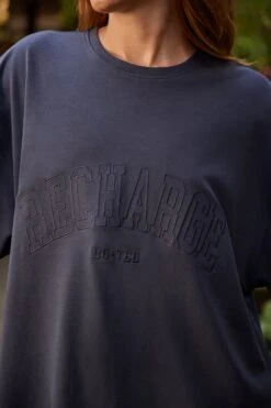 Oversized Short Sleeve T-Shirt In Black 12 Oversized Short Sleeve T-Shirt In Black -Sculpt Sets Body BT0781 7 RestDay Black Oversized T shirt