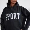 Oversized Hooded Sweatshirt In Black 2 Oversized Hooded Sweatshirt In Black -Sculpt Sets Body BT0802 4 Varsity Black Jumper