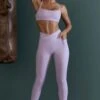 High Waist Wrap Over Leggings In Lilac 2 High Waist Wrap Over Leggings In Lilac -Sculpt Sets Body Look13 3121copy2 bb113921 3f57 4468 bc90 f74384e2e3cd