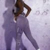 High Waisted Leggings In Violet -Sculpt Sets Body Look8 857