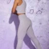 Side Zip Flare Leggings In Lilac 2 Side Zip Flare Leggings In Lilac -Sculpt Sets Body Look9 907