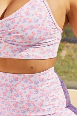 Transform Slinky Full Length Leggings In Lilac -Sculpt Sets Body bt0057 bt0060 10 lilac thrive flourish floral ruched crop top high waist leggings two piece sportswear 2