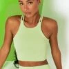 Feel Your Power Ribbed Racer Crop Top In Lime 2 Feel Your Power Ribbed Racer Crop Top In Lime -Sculpt Sets Body bt0302 bt0304 11 energise lime ribbed drawstring leggings feel your power ribbed cross strap crop top 2