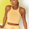 Feel Your Power Ribbed Racer Crop Top In Yellow 1 Feel Your Power Ribbed Racer Crop Top In Yellow -Sculpt Sets Body bt0302 bt0304 9 energise yellow ribbed drawstring leggings feel your power ribbed cross strap crop top 2 1