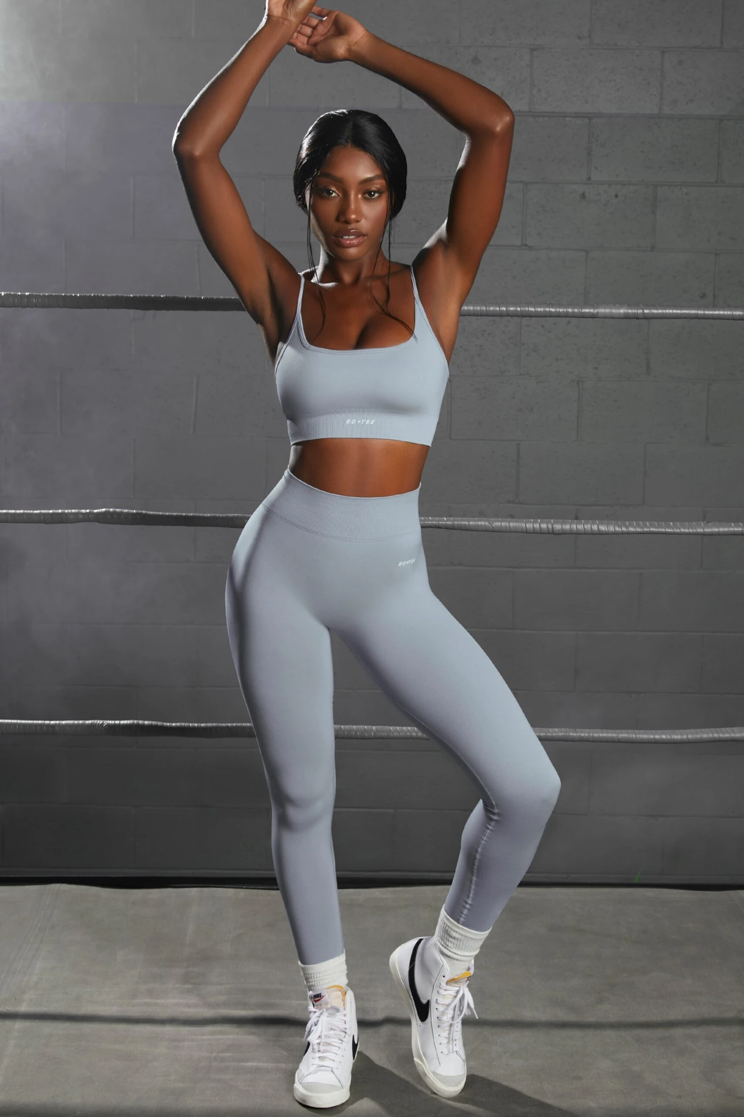 Surge Curved Waist Seamless Leggings In Light Blue 3 Surge Curved Waist Seamless Leggings In Light Blue