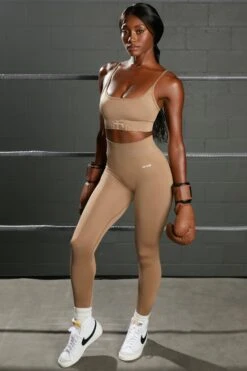 Surge Curved Waist Seamless Leggings In Brown 17 Surge Curved Waist Seamless Leggings In Brown -Sculpt Sets Body bt0370 bt0365 8 surge brown leggings awaken crop top