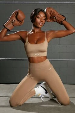 Surge Curved Waist Seamless Leggings In Brown 18 Surge Curved Waist Seamless Leggings In Brown -Sculpt Sets Body bt0370 bt0365 9 surge brown leggings awaken crop top