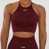 Crop Top In Deep Red