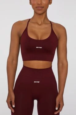 Circuit Sports Bra In Deep Red