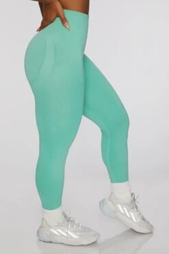 Leggings In Turquoise -Sculpt Sets Body bt0404 3 energetic turquoise leggings 2
