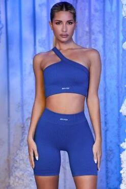 Ribbed Biker Shorts In Blue 23 Ribbed Biker Shorts In Blue -Sculpt Sets Body bt0432 bt0436 5 on the rink blue new peaks cycling shorts 1 1