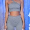 Ribbed Biker Shorts In Grey 1 Ribbed Biker Shorts In Grey -Sculpt Sets Body bt0432 bt0436 5 on the rink grey new peaks cycling shorts 1